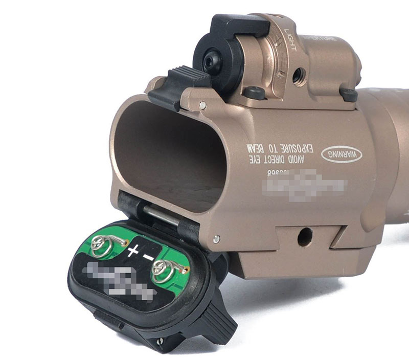 Surefire X400V Flashlight White and IR Output With Red Laser Tan